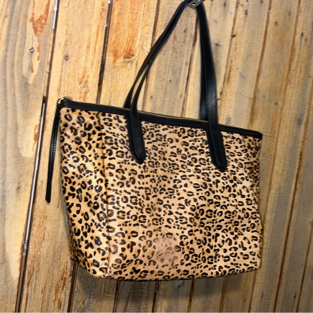 Fossil Cheetah Patterned Tote - image 2